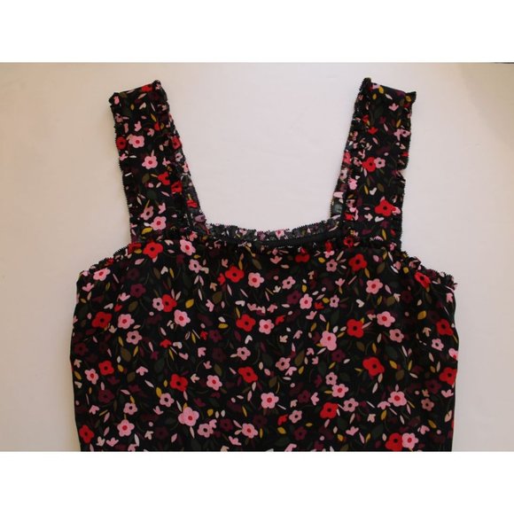 Kate Spade Boho Floral Jumpsuit in Black Ma Cherie US 6 Wide Leg - Picture 4 of 5